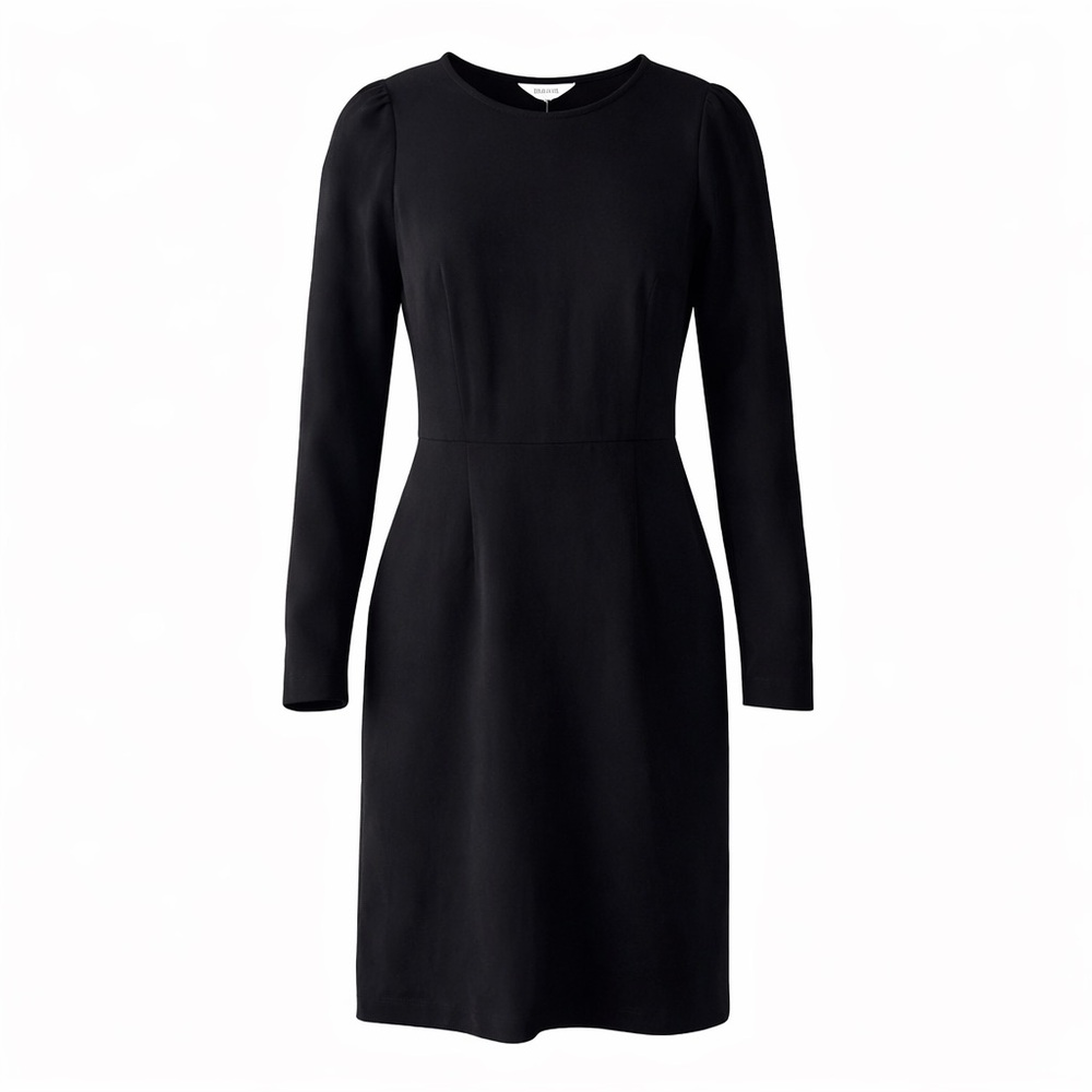 Boden Black Long Sleeve Sheath Dress Puff Shoulder Workwear Size 0 Classic NWT